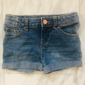 Girls blue jean shorts size 4-5